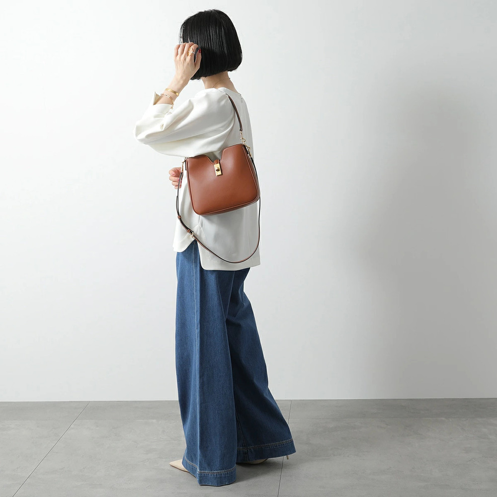 Celine Camille Handbag Leather Shoulder Bag Hobo